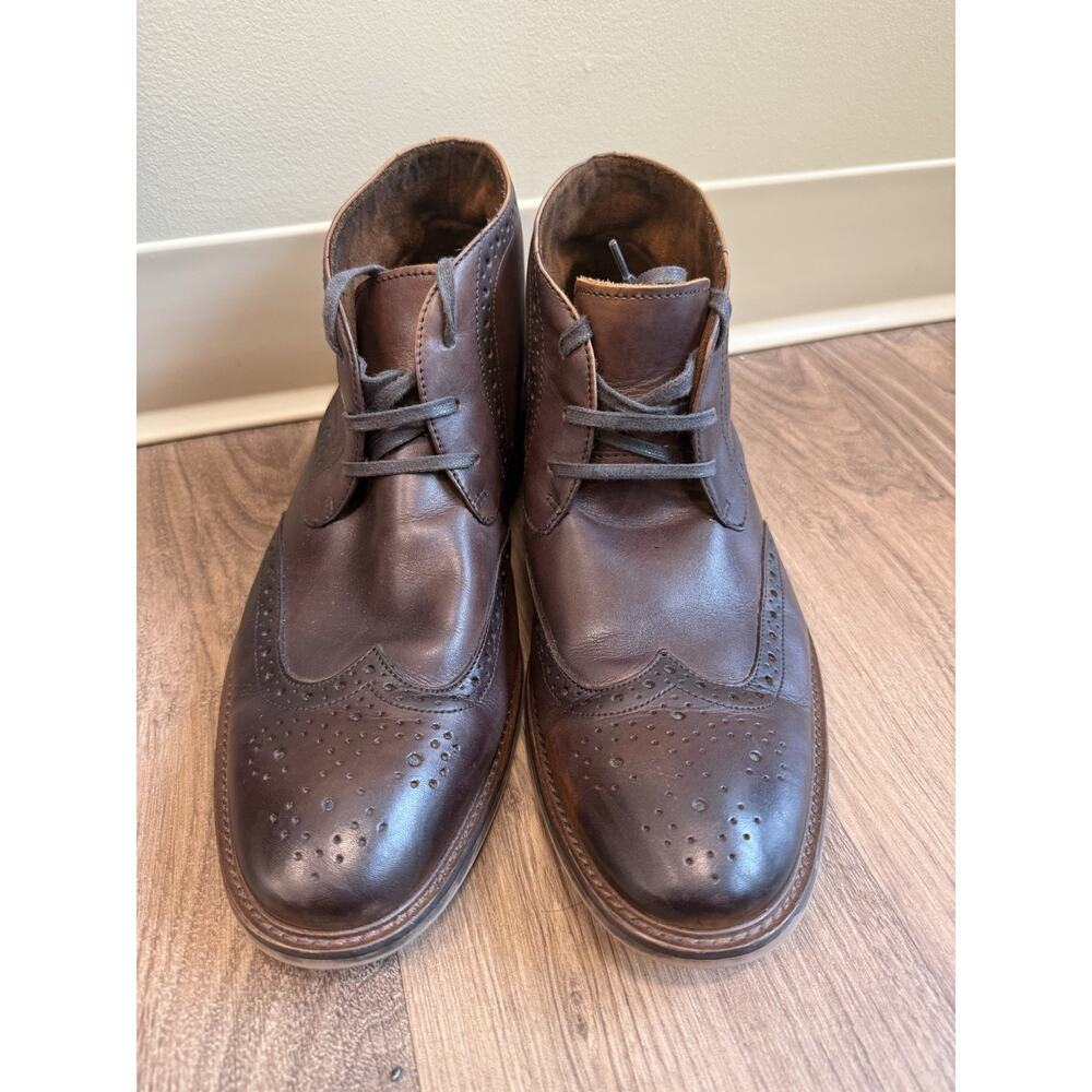 Blake McKay REID Brown Leather Brogue Wingtip Chukka Boots Size 13